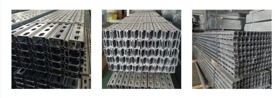 Panel Support Frame Zinc Aluminum Magnesium Support U-Shaped Steel Support Large-Scale Photovoltaic Clean Energy Project