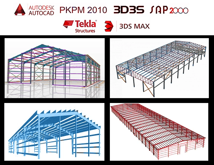 High Strength Steel Building Large Span Warehouse Large Space Workshop Excellent Seismic Frame and Impact Resistance Wall Panels